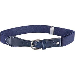 Hold’Em Baseball Belt Boys Leather Closure Elastic Adjustable Strap - Navy